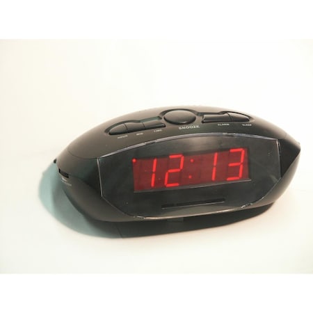 Sonnet 0.9 in. LED Radio Clock with Aux Cord SO460609